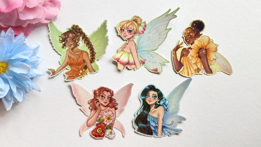 Pixie Hollow Holographic Stickers