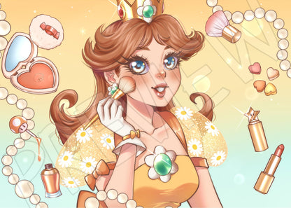 Peach, Daisy & Rosa Makeup Prints