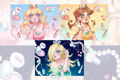 Peach, Daisy & Rosa Makeup Prints