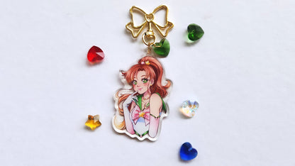 Sailor Scouts Glittery Bishoujo Keychain