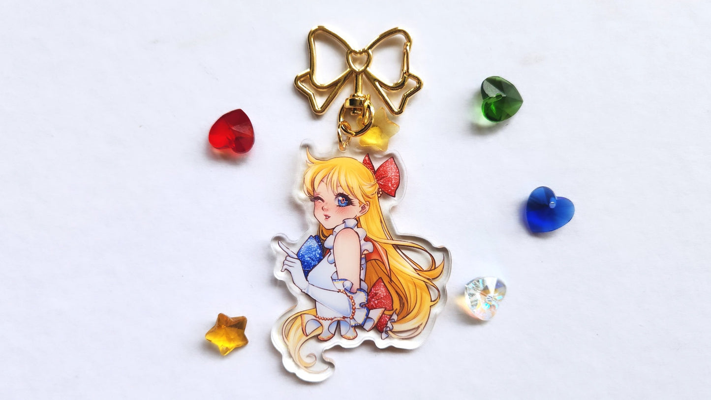 Sailor Scouts Glittery Bishoujo Keychain