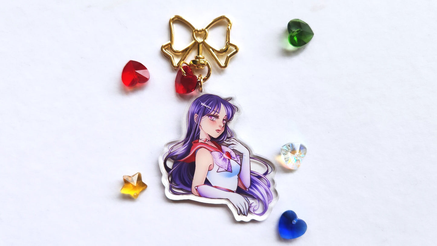 Sailor Scouts Glittery Bishoujo Keychain