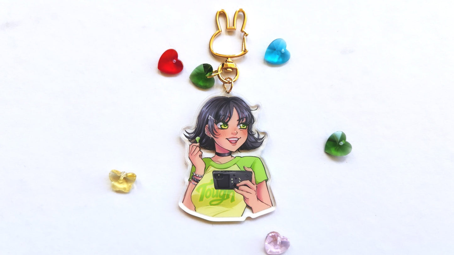 Cute Powerful Girls Keychain