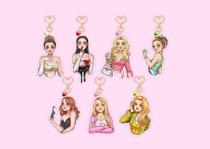 Chick Flick Keychains