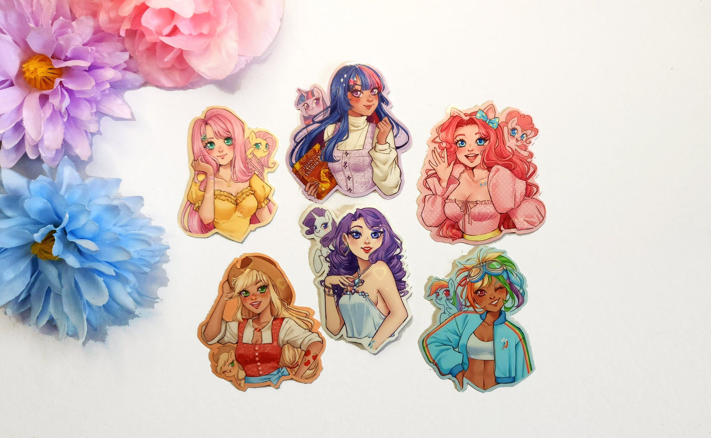 Pony Girls Anime Bishoujo Stickers