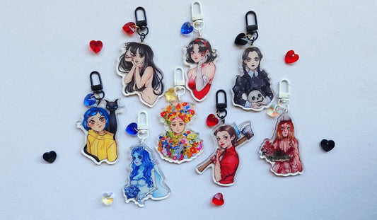 Horror Girls Keychain