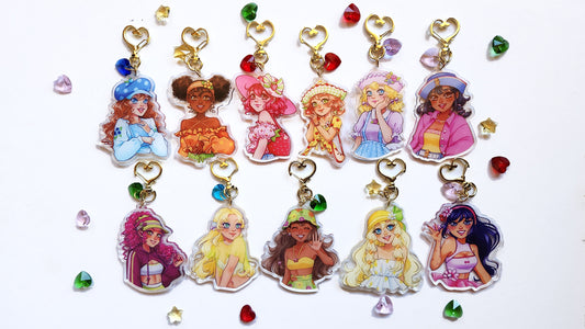 Fruit Girls Acrylic Keychains