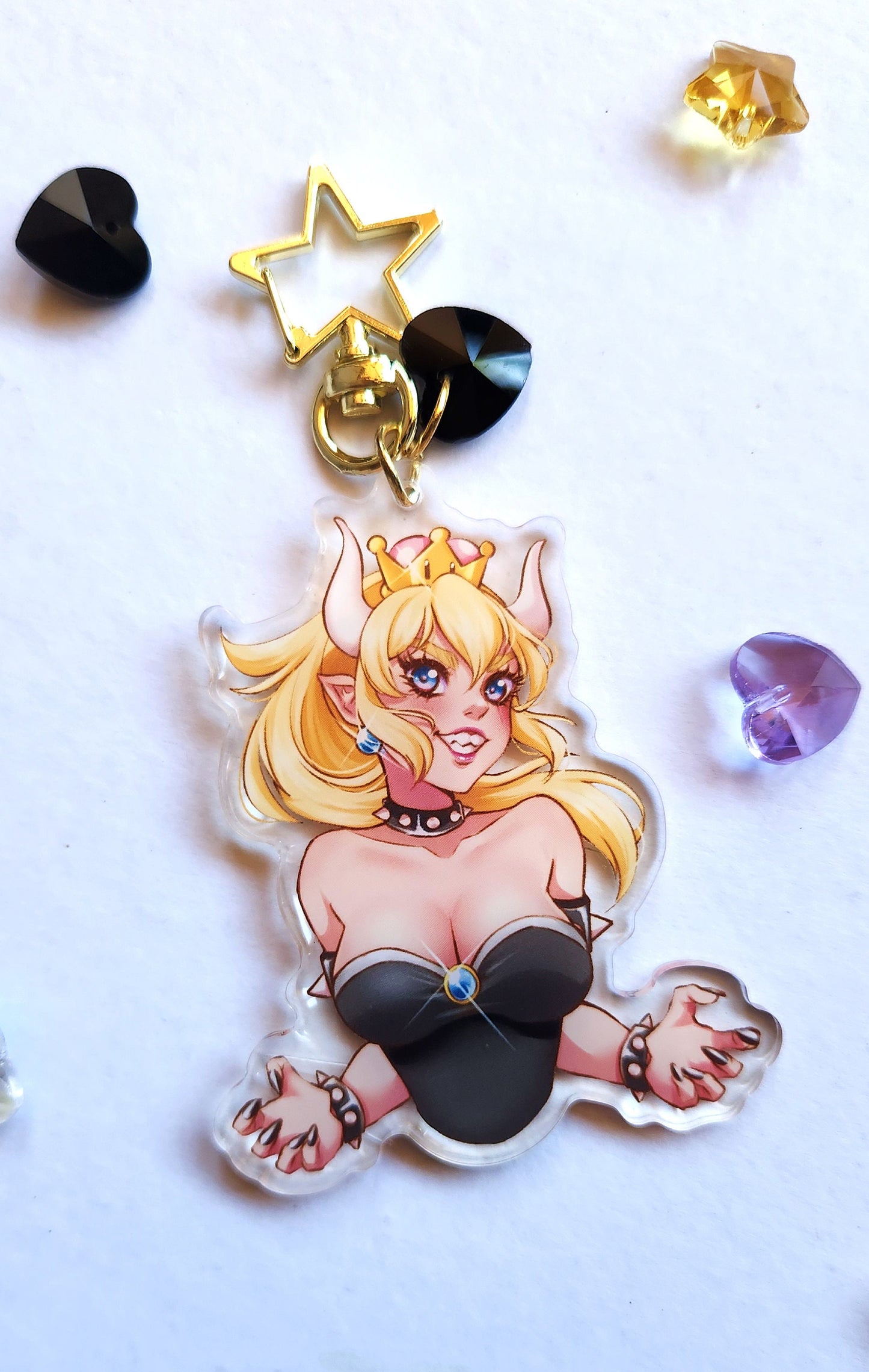 Bowsette, Boosette & Chompette Keychains