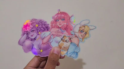 Adventure Girls Holographic Stickers